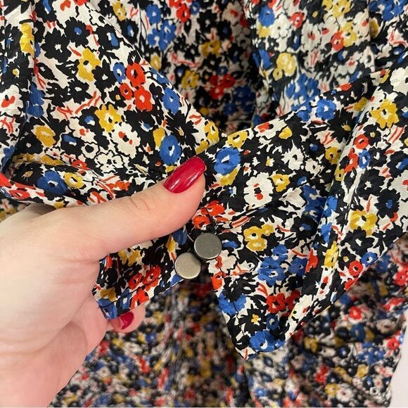 Veronica Beard Minna Silk Floral Dress in Size 4 - Picture 7 of 11